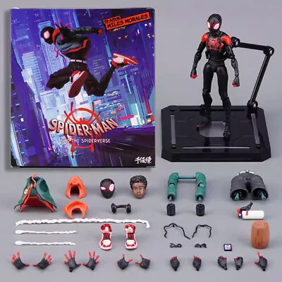 Spiderman Miles Morales PVC Action Figure Toy Across The Spider-Verse Collection • £18.95