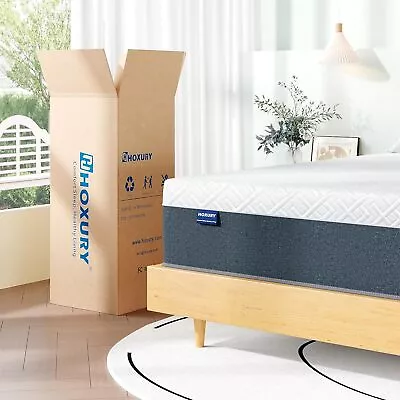 12  Gel Memory Foam Medium Firm Mattress Queen Size Hybrid Spring Bed In A Box • $268