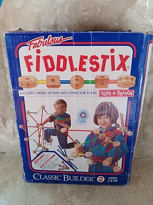 Vtg Fabulous Fiddlestix Toys N Things Wood Classic Builder Block Set Incomplete • $16.99