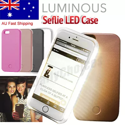 $4.95 • Buy Light-up LED Case Cover For IPhone X XS XR XSMAX 6 7 8 PLUS