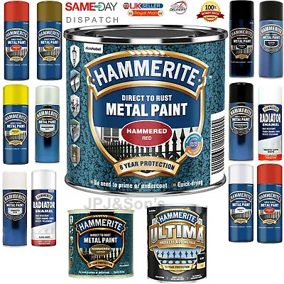 Hammerite Direct To Rust Quick Drying Metal Paint All Colour 250ml 400ml 750ml • £13.98