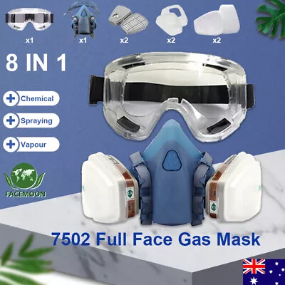 $25.89 • Buy Au Welding Respirator Reusable Half Face Filter Flu Fire Smoke Paint 7500 7502