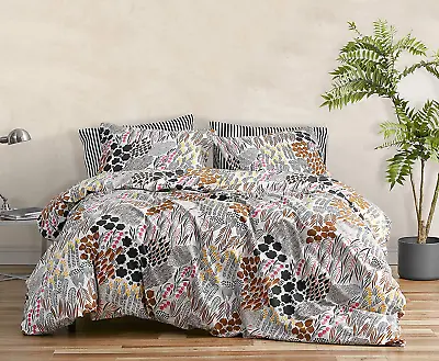 Marimekko - Queen Duvet Cover Set Cotton Percale Bedding With Matching Shams A • $149.45