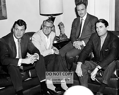 Rock Hudson Cary Grant Marlon Brando And Gregory Peck - 8x10 Photo (az787) • $8.87