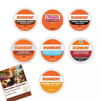 Dunkin Donuts K-Cup Variety Pack: 28 To 54pcs Keurig Coffee Pods 7 Flavors • $32.99