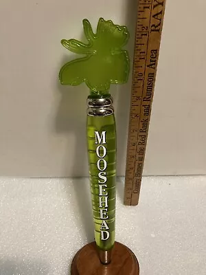 MOOSEHEAD ACRYLIC GREEN MOOSE HEAD LAGER BEER Draft Beer Tap Handle. CANADA • $38