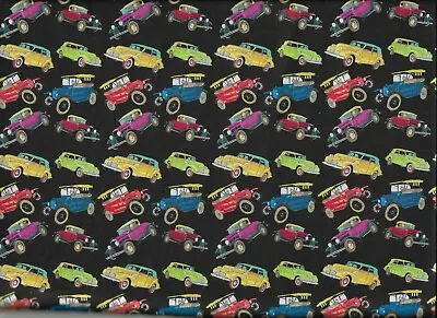 45  100% Cotton Novelty Print  Vintage Cars  By MDG Designs • $7.99