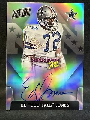 2020 Panini Super Bowl XII Ed “Too Tall” Jones On Card Auto  Cowboys • $55