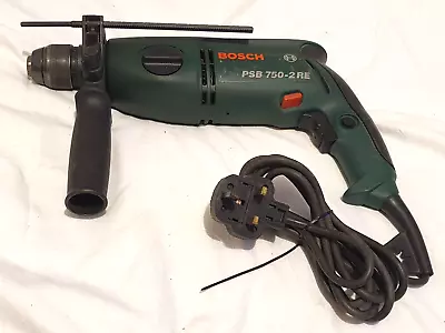 £25 • Buy Bosch PSB 750-2RE Combi Hammer Drill 240v 750w Keyless Chuck (working)