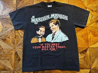 Vtg 90’s Marilyn Manson Meet Your Master Cop Kill Tshirt Single Stitch Large Euc • $749.99