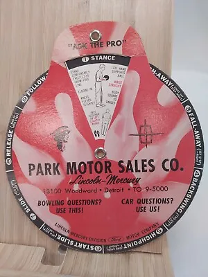 1964 Ford Training Aid For Bowling Wheel Park Motor Sales Detroit  Lincoln Merc • $49.95