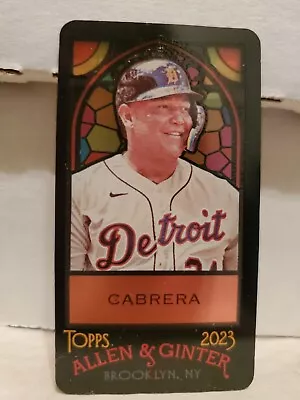 Miguel Cabrera 2023 Topps Allen & Ginter #395 Stained Glass Mini SSP Tigers • $64.99