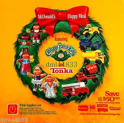 1992 McDonalds Tonka Trucks MIP Complete Set - Lot Of 5 Boys 3+ • $11.99