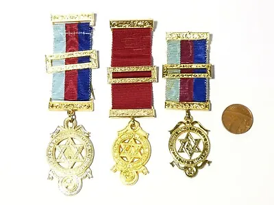 3 X Vintage Masonic Medals / Jewels ROYAL ARCH CHAPTER #H23 • £32.50
