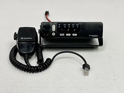 Motorola Radius M1225 UHF 4 Channel Radio W/ HMN3008A Mic - Tested And Works! • $99.99