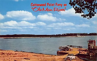 Cottonwood Point Ferry MO Missouri Boat Mississippi River Vtg Postcard C28 • $8.85