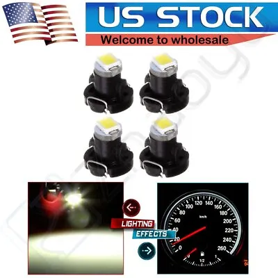 4x White T3 Neo Wedge 1-SMD LED Light Instrument Cluster Panel Lamps Gauge Bulbs • $6.99