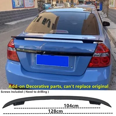 Universal Sedan/Coupe Glossy Modified Car Rear Lip Tail Trunk Boot Spoiler Wing • $66.36