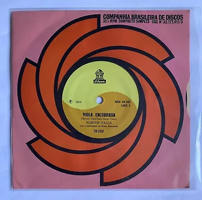 Marcos Valle -viola Enluarada / Pelas Rua Do Recife- 1968 Brazilian 7¨ Single Cs • $14.99