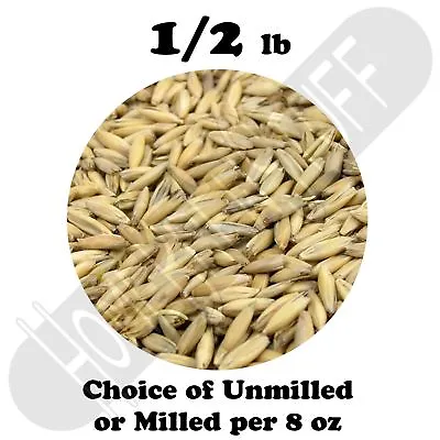 OAT MALT 4°L Homebrew Beer Grain Mash Choose Unmilled Or Crushed 1/2 Pound • $1.20