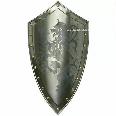 Medieval Fully Functional Dragon Warrior Templar Shield Medieval Knight Shield • $59.40