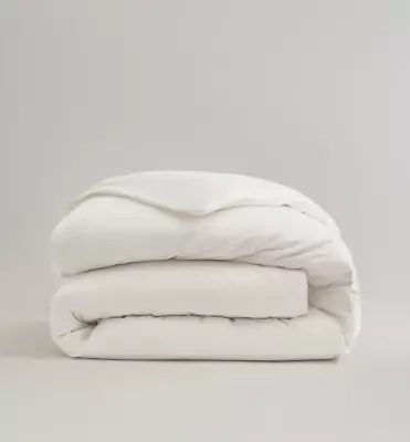 QUINCE CLASSIC ORGANIC PERCALE DUVET COVER WHITE Size: King/Cal King • $79.90