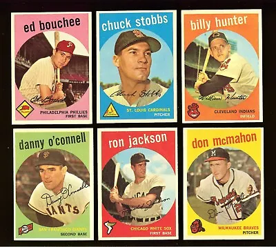 1959 Topps Baseball:  Choose Your Card  (#2 To #242) • $2.95