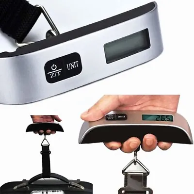 £6.18 • Buy 50KG LCD Digital Travel Portable Handheld Weighing Luggage Scales Suitcase Bag