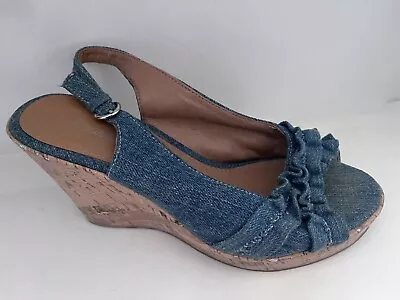 £7.50 • Buy Graceland Denim Wedges Size 38