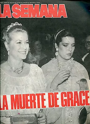 GRACE KELLY DEATH La Semana Magazine Argentina 1982 • $33.99