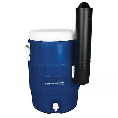 5 Gallon Insulated Beverage Cooler:Stainless Steel Interior，Round Water Jug Stac • $34.55