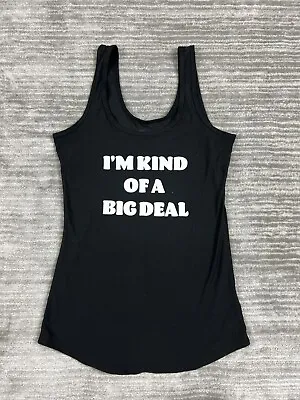 No Boundaries Top Womens 7-9 Black Sleeveless Tank I'm Kind Of A Big Deal • $7.99