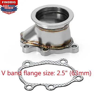 5 Bolt Flange To 2.5  63mm V Band Adapter Turbo Down Pipe For GT25 GT28 T25 T28 • $29.99