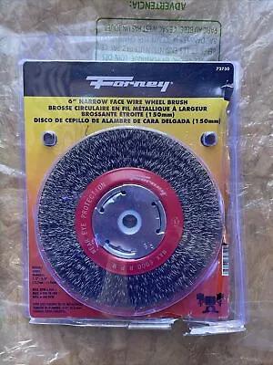 6  STEEL WIRE WHEEL BRUSHES FOR BENCH GRINDER 5/8 1/2 ARBOR By Forney • $9.99