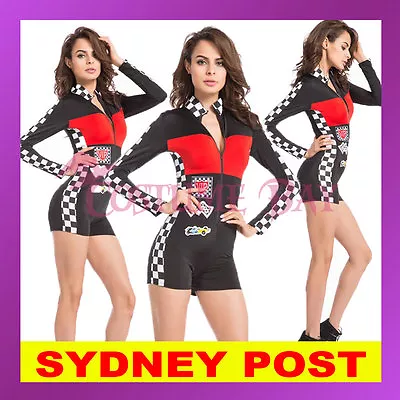 Sexy Miss Indy Super Car Racer Racing Sport Driver Grid Girl Prix Fancy Costume • $16.28