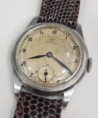 1935 Omega Military WWII Cal. 26.5 SOB Sector Dial 31mm Men's Vintage Watch Runs • $256.88