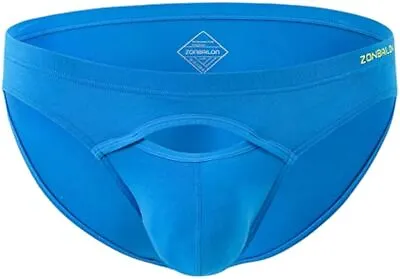 Zonbailon Mens Front Opening Fly Access Briefs Low Rise Bulge Enhancing Pouch • $10.43