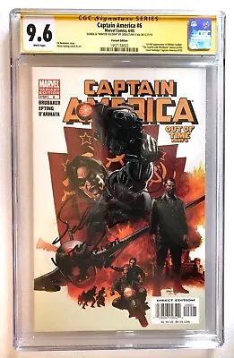 Captain America #6 Cgc Ss 9.6 Signed+inscribed Sebastian Stan 1st Winter Soldier • £649.99