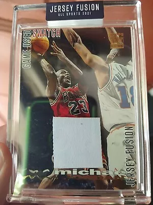 2021 Jersey Fusion MICHAEL JORDAN Game Used SWATCH Topps Stadium Club #JF-MJ96  • $109.99