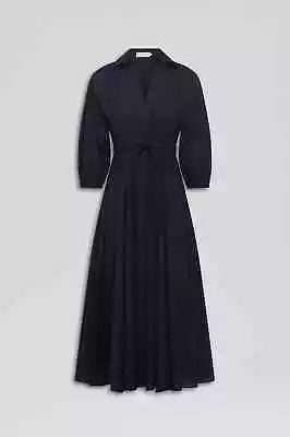 $379 • Buy Scanlan Theodore Parachute Cotton Shirt Dress Navy Size 12