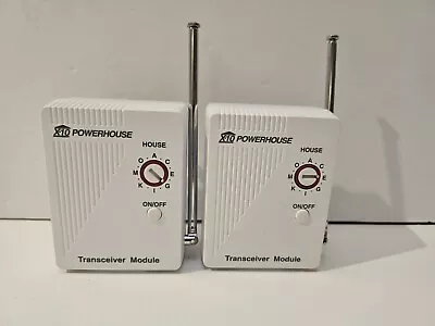 $21.60 • Buy X-10 Powerhouse Lot Of 2 TM751 RF Transceiver Model House White Transceivers X10