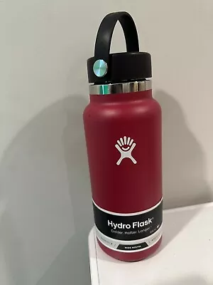 Hydro Flask Water Bottle 32 Oz Wide Mouth SNAPPER See Photos FREE SHIPPING • $25