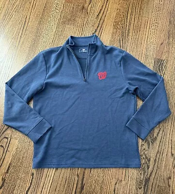 Mens Vineyard Vines 1/4 Zip Pullover  L Washington Nationals • $24.99