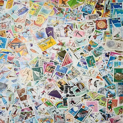 Worldwide Sports Stamp Collection Used - 400 Different Stamps - Many Countries • £38.60