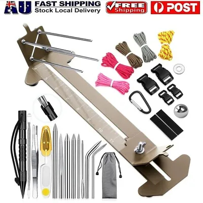 Paracord Bracelet Maker Kit & Jig Parachute Cord DIY Craft Braid Tool Adjustable • $45.99