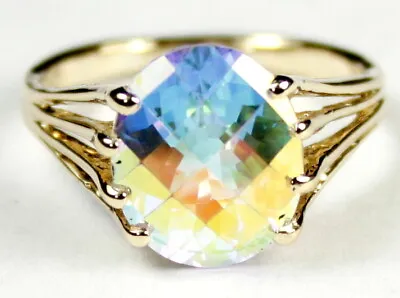 MERCURY MIST TOPAZ 10k Yellow Gold Ring - Handmade • R280 • $328.98