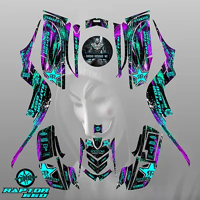 Yamaha Raptor 660-660R 2001-2005 Full Graphics Kit Sticker Decals • $160