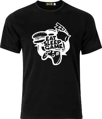 Eat Sleep Game Xmas Present Funny Humour Cotton T Shirt • £9.99