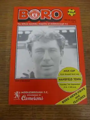 03/09/1985 Middlesborough V Mansfield Town [Football League Cup] • £4.99