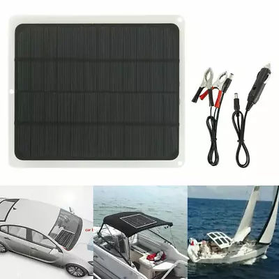 12 Volt Battery Charger Solar Powered Panel For Car Dump Trailer Boat Marine 12v • $39.99